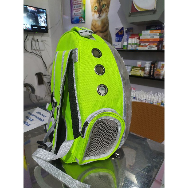 Tas Astronot Ransel kucing &amp; anjing Full Frame Transparan