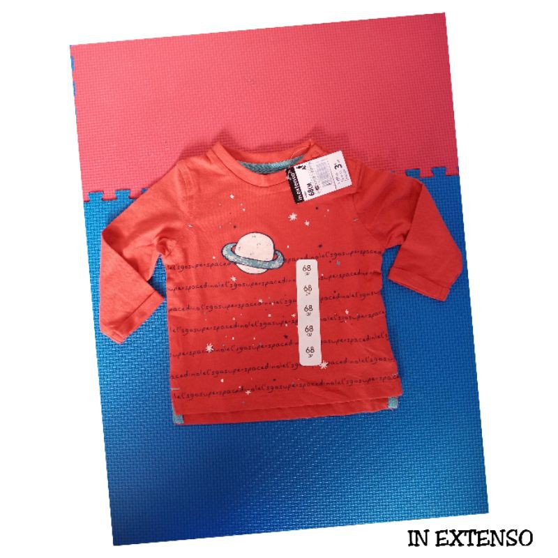 kaos anak laki-laki 3-6m IN EXTENSO original bangladesh