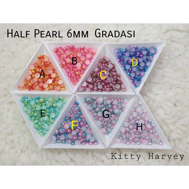 Half Pearl Gradasi Size Lengkap