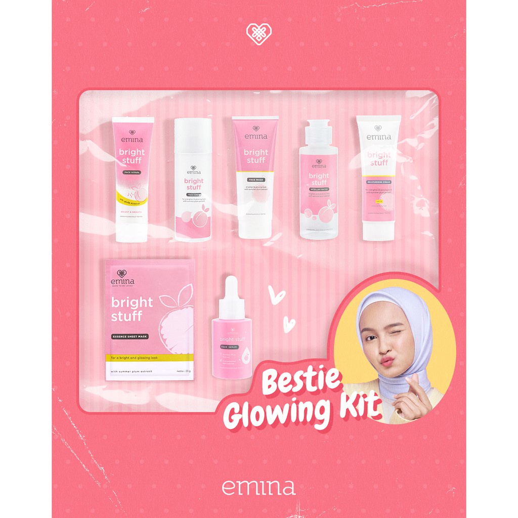 Emina Bright Stuff Essence Sheet Mask 23g | Masker Wajah