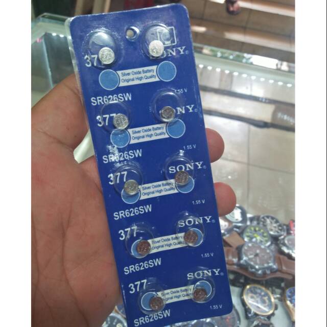 Batre jam tangan  sr626w /  batre jam 626 biru