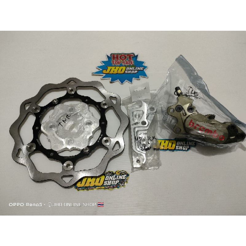paketan kaliper brembo 4p grade A disc 260mm untuk pcx kaliper 4p 1pin brembo paket pcx