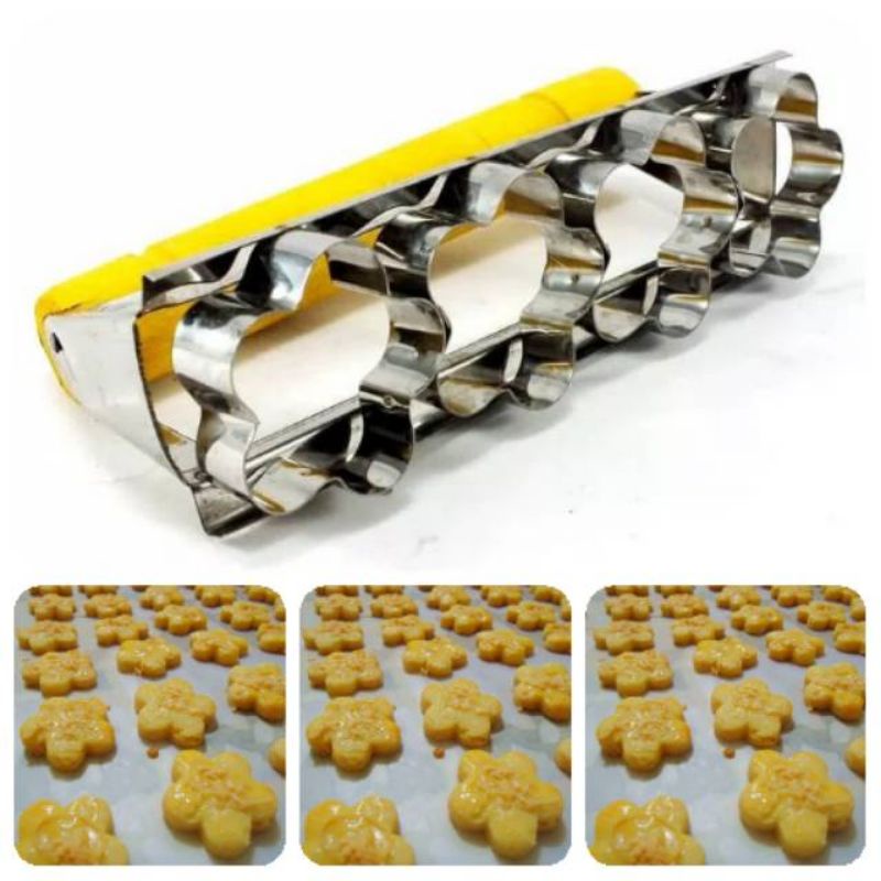 Cetakan Kue Kering Kastengel Cetakan Nastar Semanggi Gagang Kayu