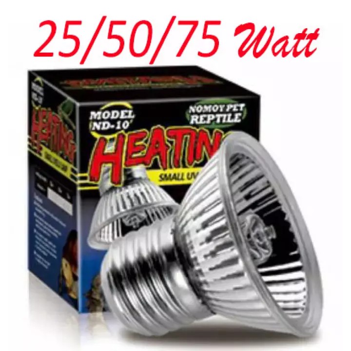 [COD] Lampu Nomoy UVA + UVB 25w 50w 75w  Nomoy Pet ND-10 Lampu Reptil TerMurah Lampu Burung Halogen 