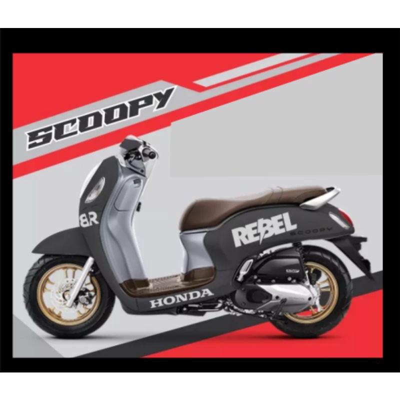 sticker motor scoopy rebel