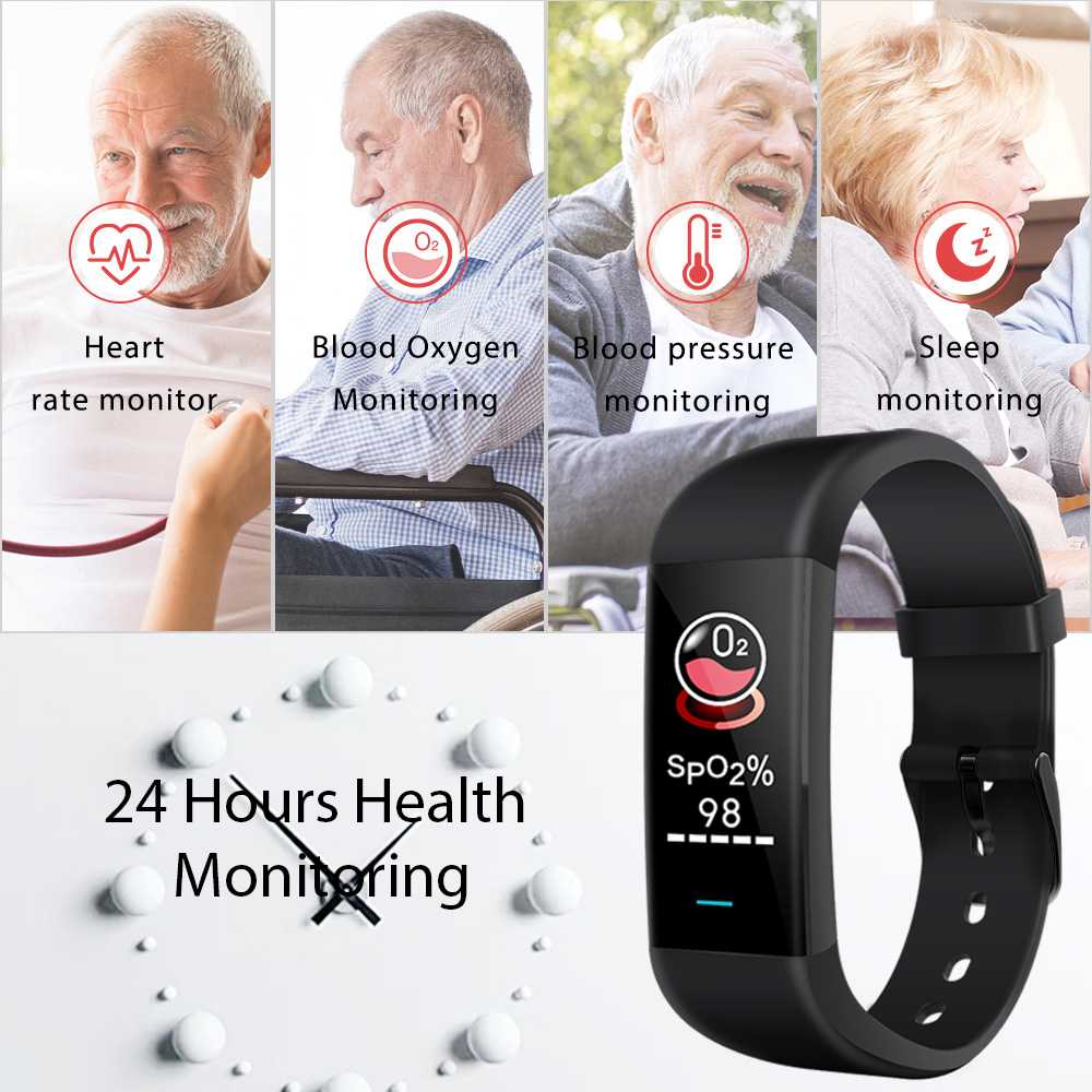 SKMEI Medical Smartwatch Heartrate Blood Pressure Monitor - P9