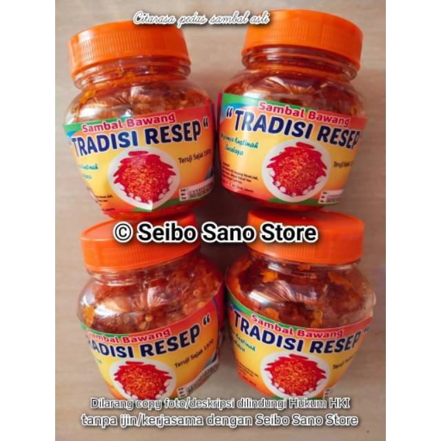 

Sambal Bawang Tradisi Resep (Bonus Tepung Crepes Mall bila beli 5 botol sambal)