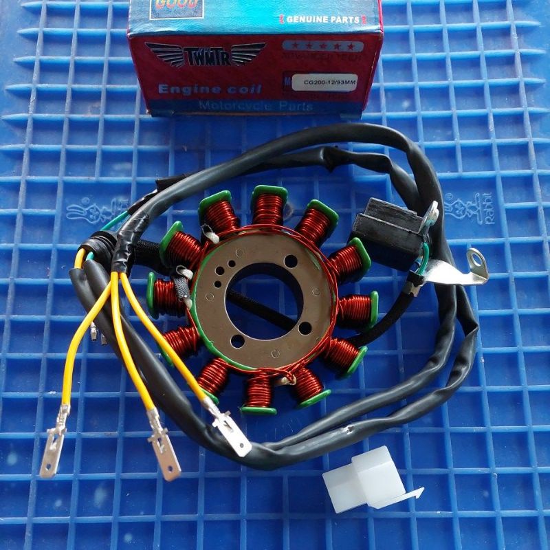 spul/spooll/stator comp dc 12vole 93mm for viar karya 150cc 200cc 300cc dll motor rodatiga