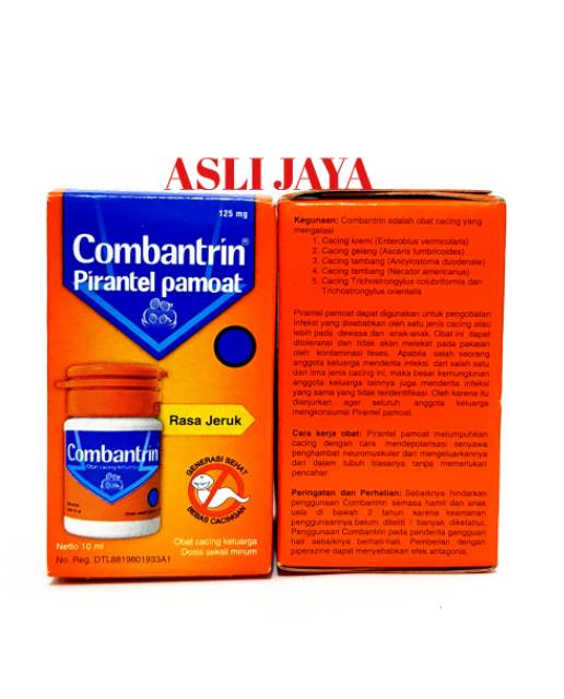 COMBANTRIN CAIR RASA JERUK - OBAT CACING (10ML)