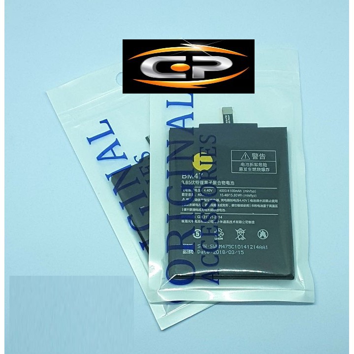 Original 100% Xiaomi Redmi 3 / Redmi 4X BM47 Baterai / Batre / Baterry