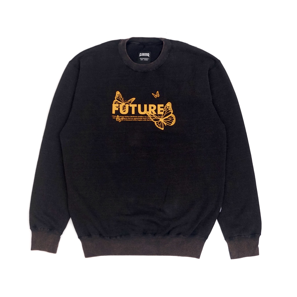 CAMO WARBROKE | SWEATER CREWNECK 8344 BLACK WASHING