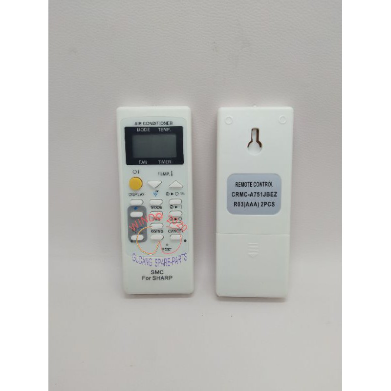 REMOTE AC SHARP ION / REMOT AC SHARP /  CONTROL / KONTROL AC UNIVERSAL / UNIPERSAL SHARP ION CLUSTER