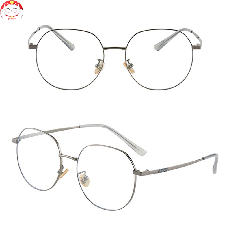 Anti Blue Light Glasses For Women Men Computer Glasses with Silicone Nose Pad Iron Vintage Style