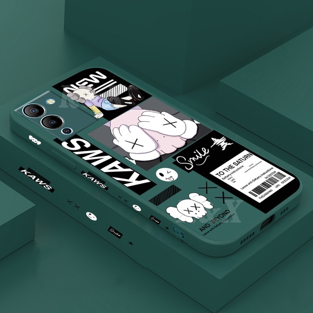 Casing Silikon Infinix Note 12 G96 Note 11 11S NFC Hot 11 Play 10 Play 9 Play 5 Smart 6 Hot 10S Motif Kaws