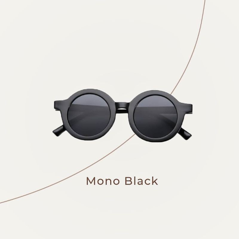 Kacamata anak | kacamata baby | around sunglasess | kacamata kekinian-Mono black