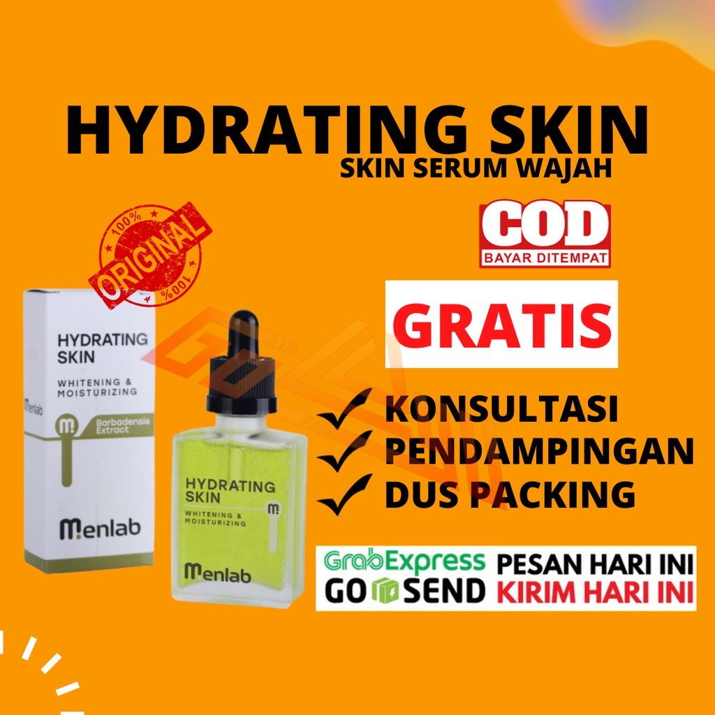 Serum wajah pria Menlab Hydrating Skin - Mengatasi masalah kulit wajah buat pria - Serum kecantikan 