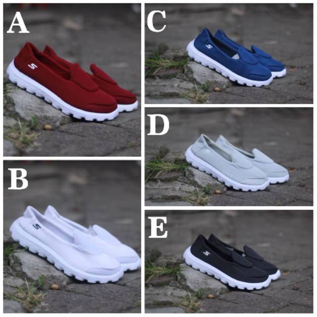 PROMO DISKON  SEPATU SLIP ON WANITA SKECHERS