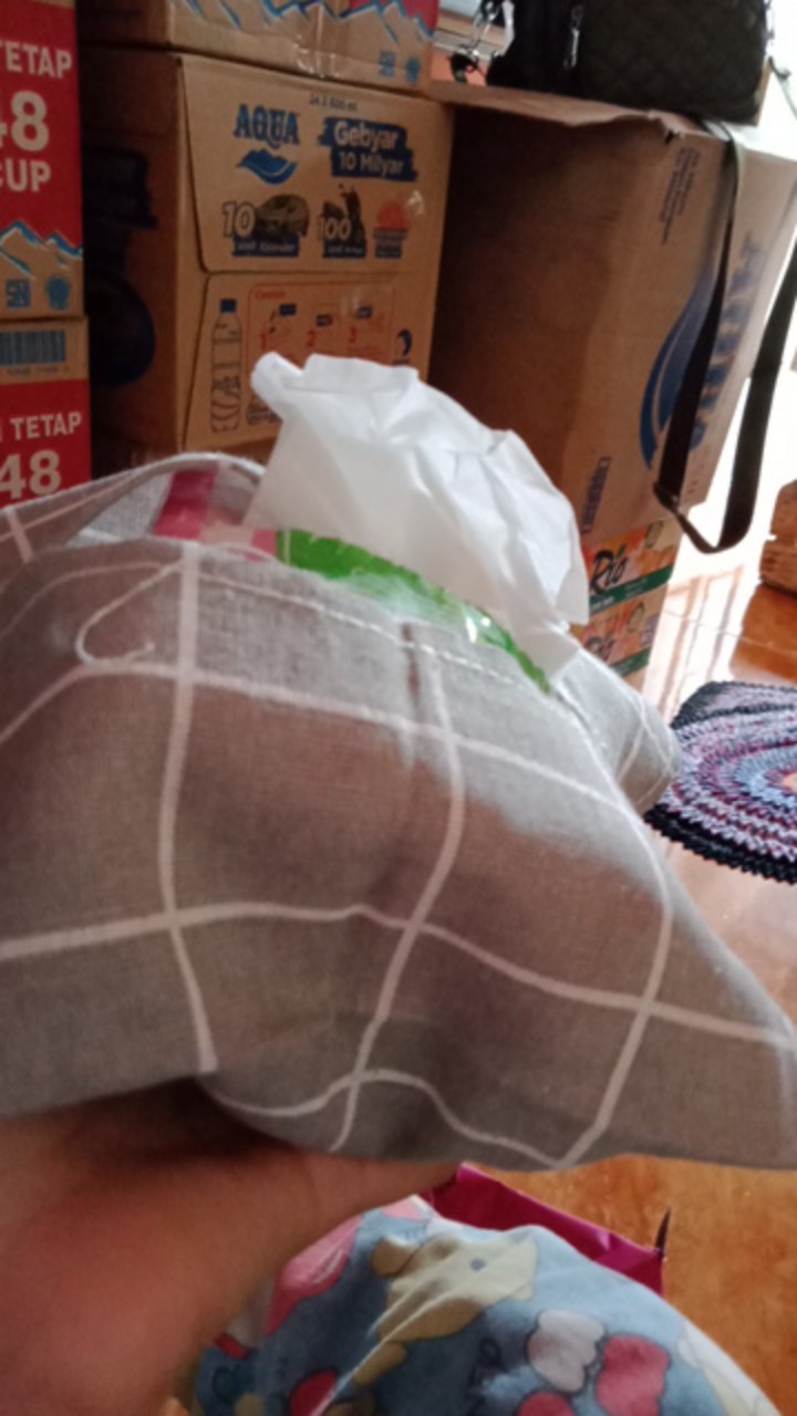 Tempat Tissue Kanvas Kotak Penyimpanan Tissue