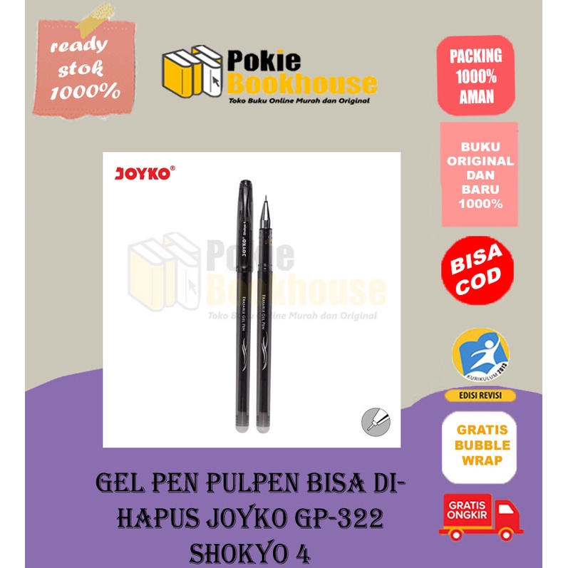 

BEST SELLER Erasable Gel Pen Pulpen Bisa Dihapus Joyko GP-322 Shokyo 4