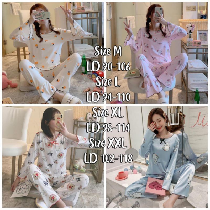 Stelan baju tidur import murah/ fashion wanita/baju tidur murah C07-D1