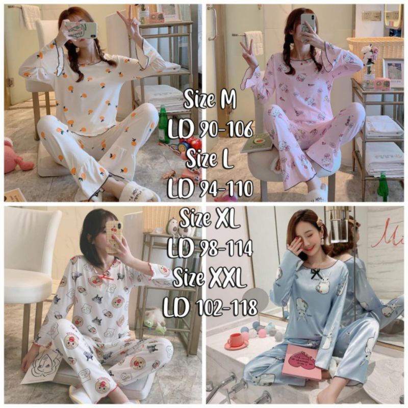 Stelan baju tidur import murah/ fashion wanita/baju tidur murah C07-D1