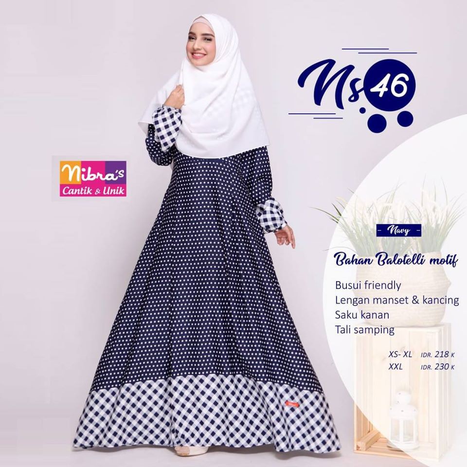 gamis nibras original ns46 ukuran M