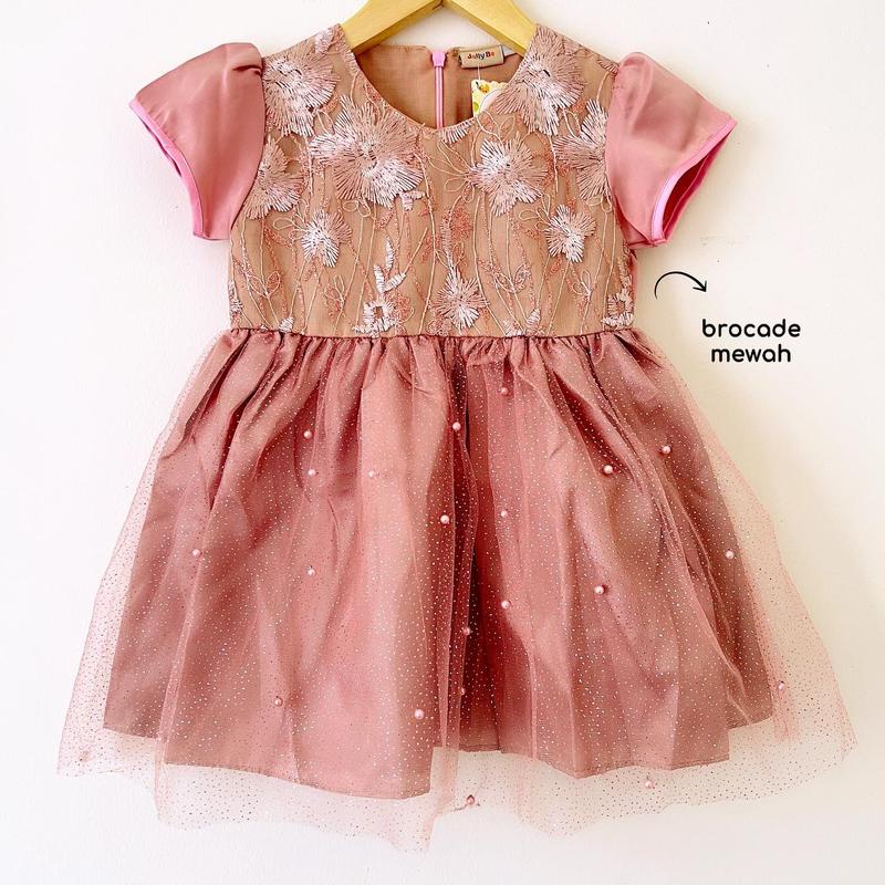 Dress Pesta Kondangan Ulang Tahun Mewah Lucu Bayi Anak Perempuan Cewek Terlaris Kode 4 Babeebabyshop