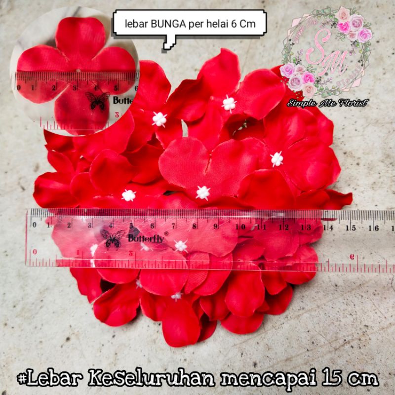 Bunga Plastik Hortensia Hydrangea Bundle Bunga Artificial Dekorasi Mahar-2