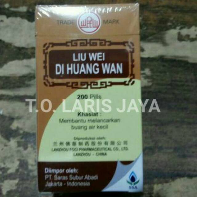 LIU WEI DI HUANG WAN (OBAT GINJAL)
