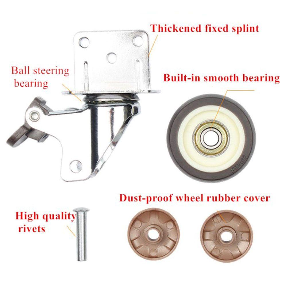 Roda Casters Furniture Nanas Meja Kerja Untuk Trolley Baby Moving Chair Boks Swivel Caster