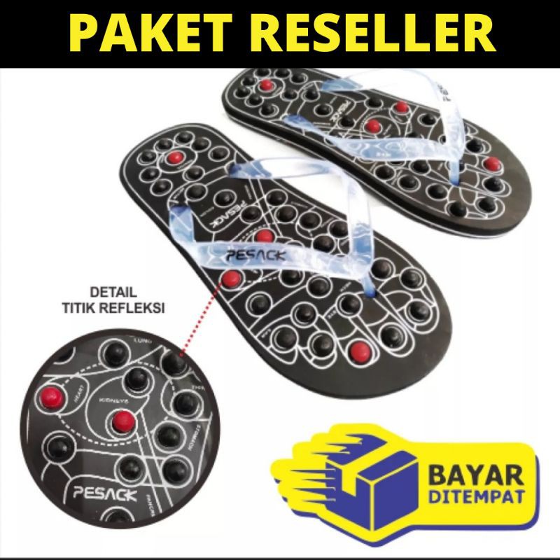 Paket Reseller 30 pasang Sandal Refleksi sendal Rematik