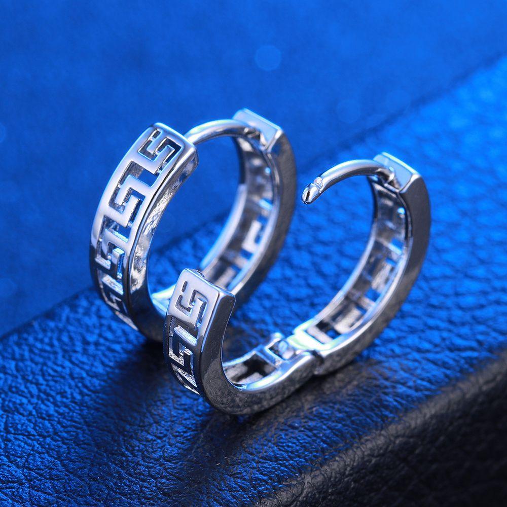 Mxbeauty Gesper Telinga Dinding Besar Temperamen Hadiah Sederhana Punk Pria Hip Hop Anting Gaya Korea