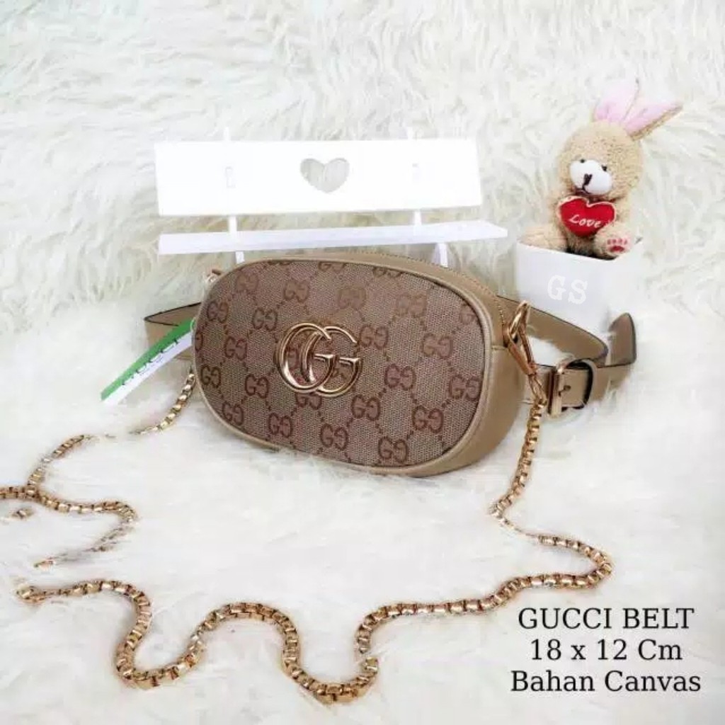 Ulala Tas Wanita / Tas Selempang Wanita / Tas Waistbag Gucci Wanita