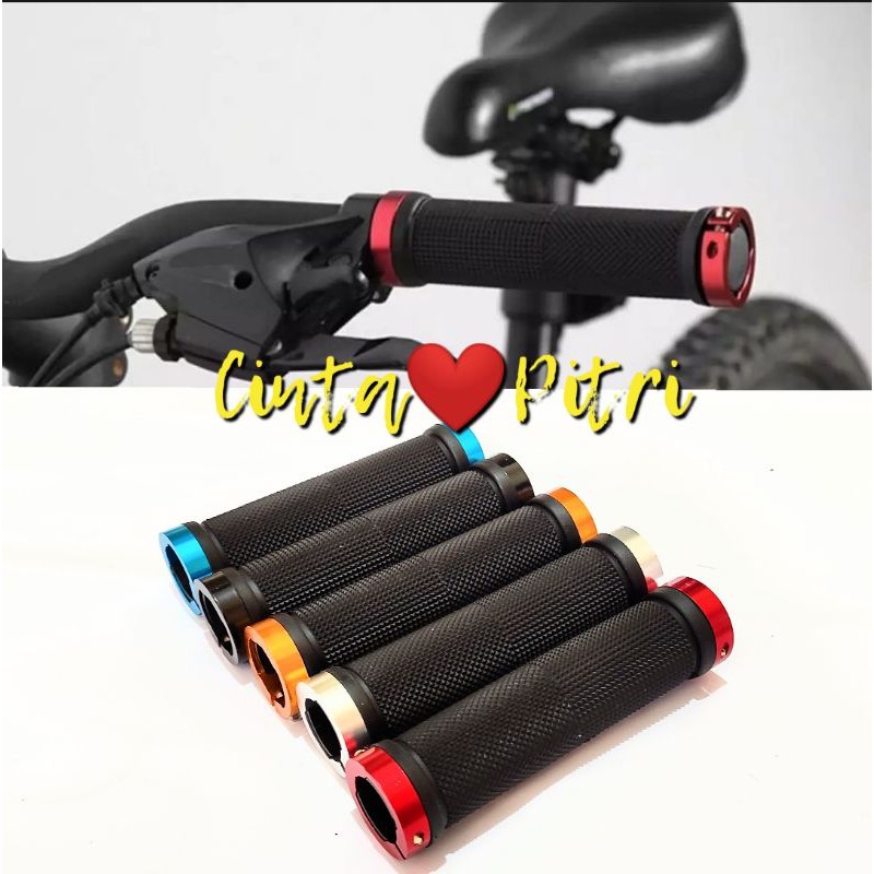 HANDGRIP SEPEDA DOUBLE LOCK ANTI SLIP DESAIN RAMPING ERGONOMIS STANG SEPEDA LIPAT MTB BMX DLL