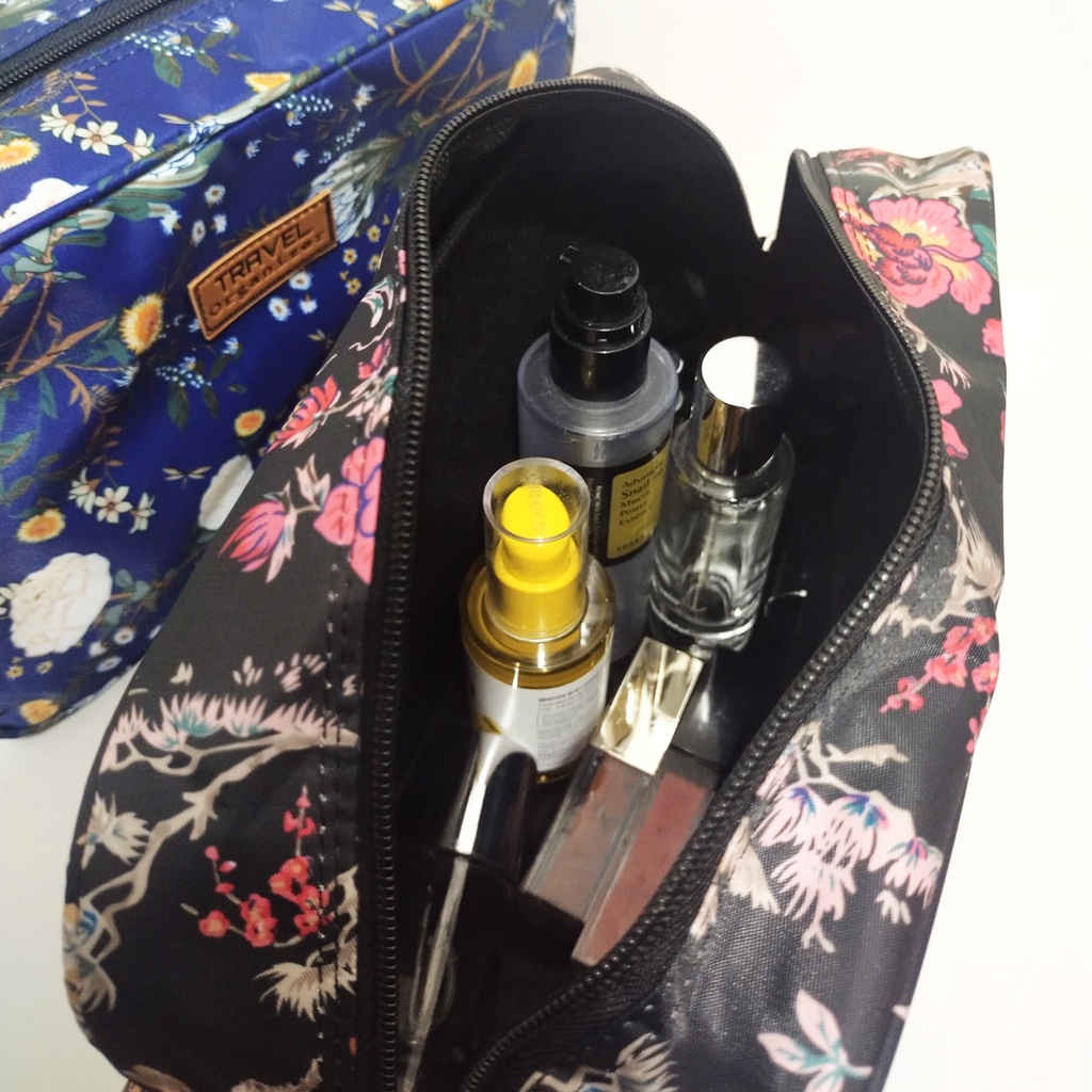 Travel organizer jumbo tas kosmetik pouch make up waterproof tas kosmpetik murah