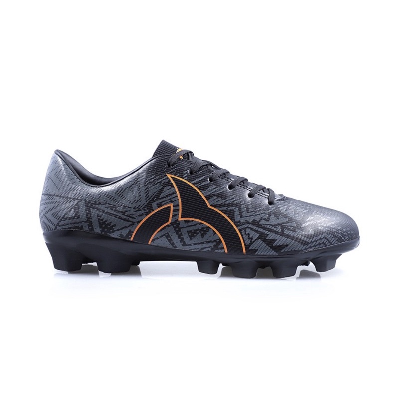 SEPATU BOLA ORTUSEIGHT VOLT FG (100% ORIGINAL)-Black/Grey/Ortrange