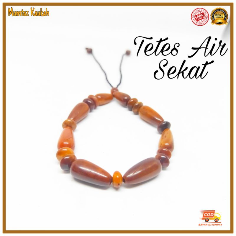 Gelang kokka koka tetes air sekat / gelang kaukah kaokah coklat kauka kaoka original kokah kokkah