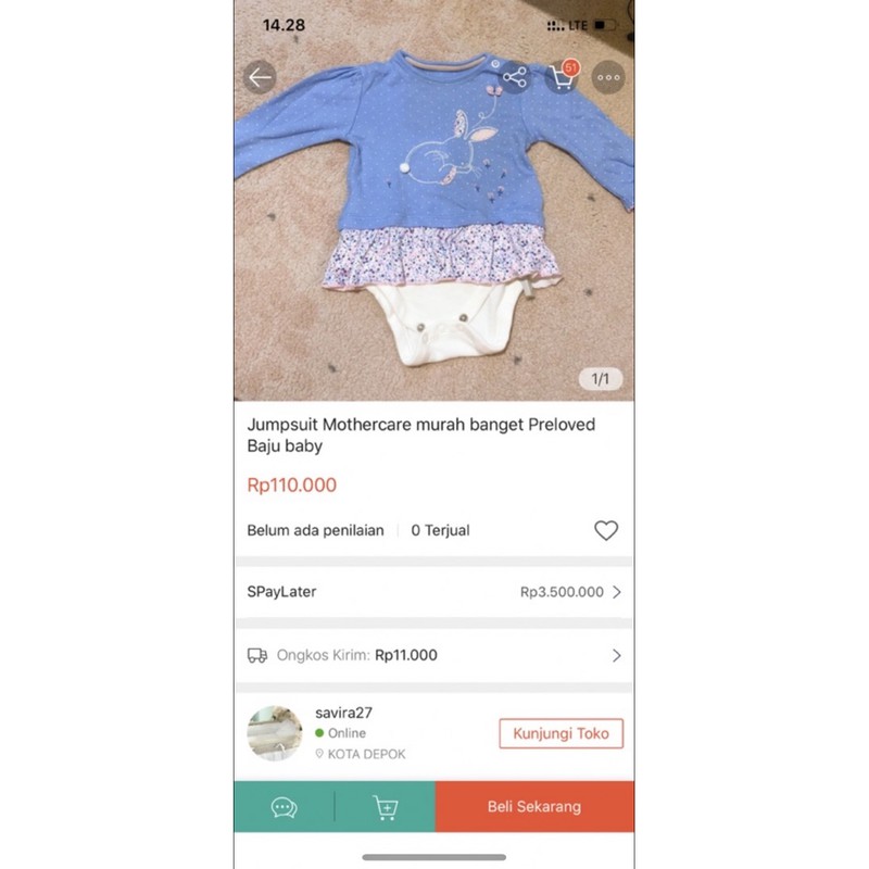 swadle baju2 preloved 500.000