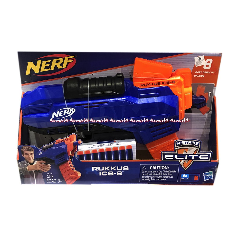 Nerf Rikkus ICS-8 Mainan Pistol Dengan Peluru