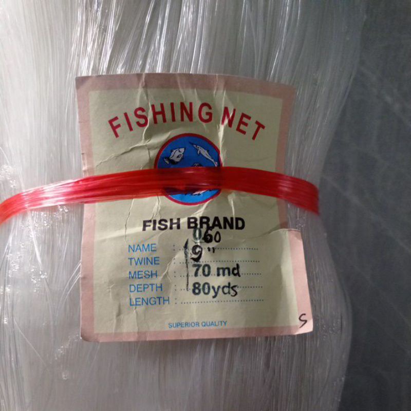 Jaring ikan 0.60 9 inchi 70md/80mds Jaring ikan tuna jaring ikan kakap