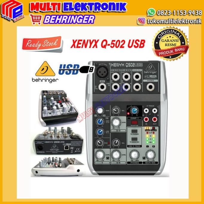 [BISA COD] Mixer BEHRINGER XENYX Q 502 USB( 4 channel )