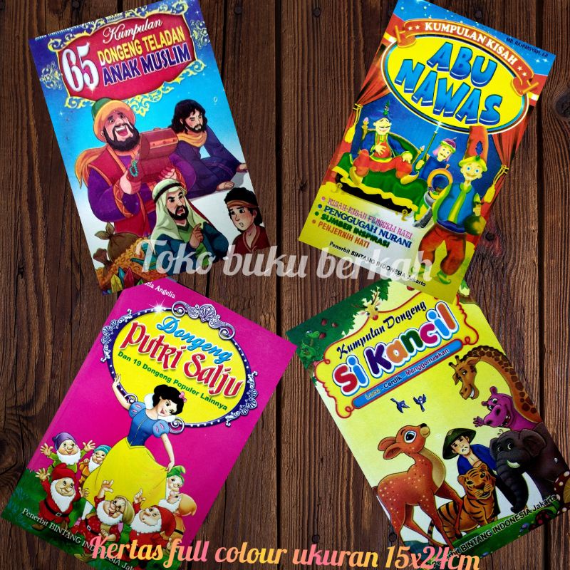 buku kumpulan dongeng anak 128 halaman 15x24cm