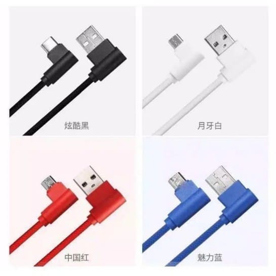 kabel casan gaming micro usb kabel cas main game android kabel L 90° kabel gaming murah