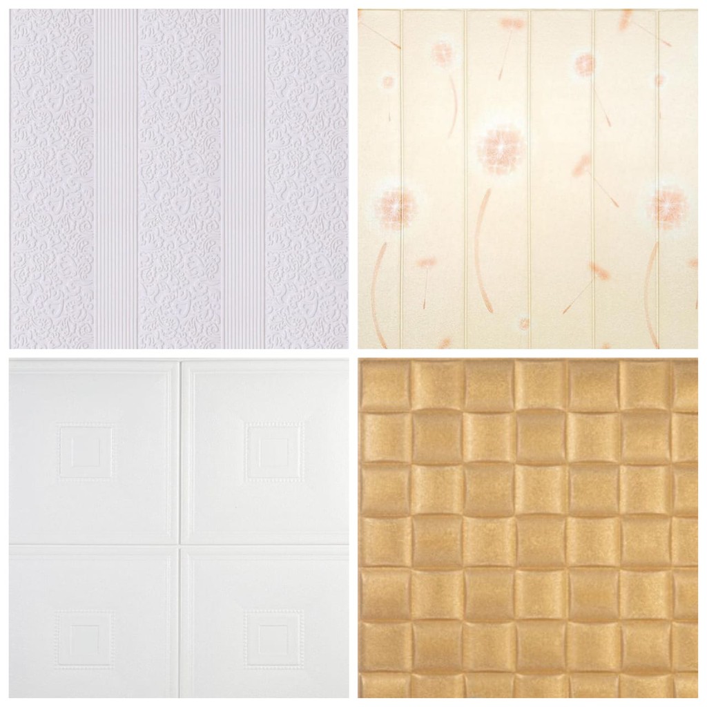 Jual Wallpaper Foam 3D Wallfoam Wallpaper Dinding Foam Waterproof