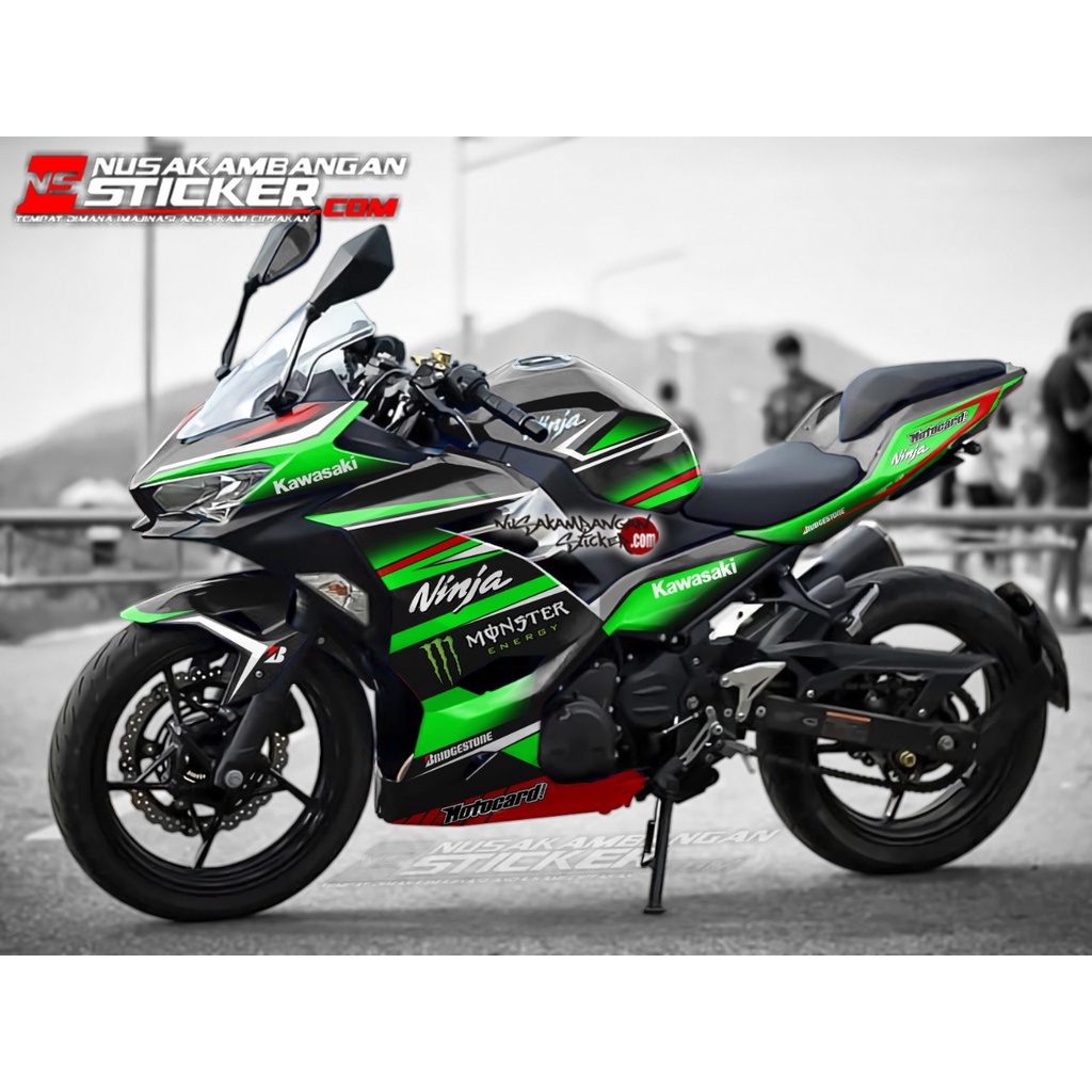 Jual Stiker NINJA ALL NEW 250 FI GRAFIS MOTOCARD HIJAU | Shopee Indonesia