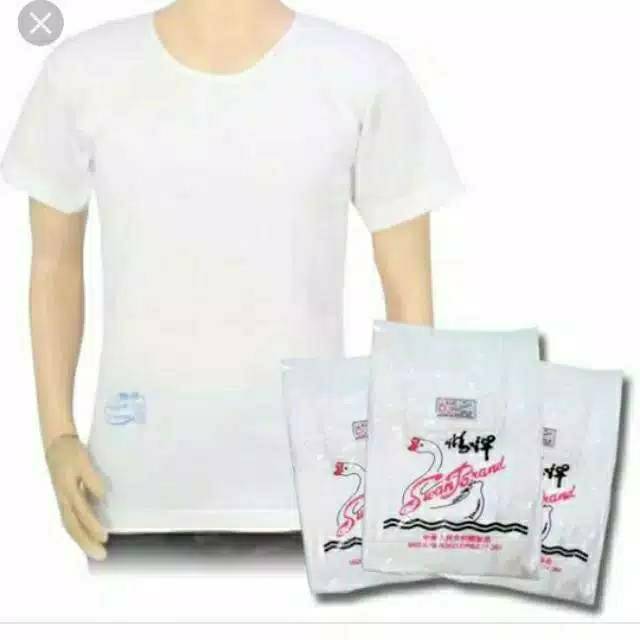 [6pcs] /KAOS DALAM DEWASA PRIA OBLONG SWAN BRAND36.38.40.42 [HARGA GROSIR]