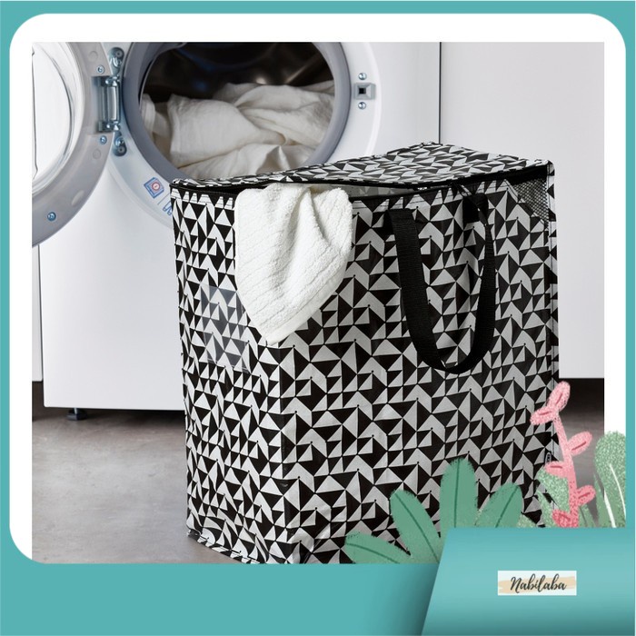Tas laundry besar 47L dg resleting tas belanja