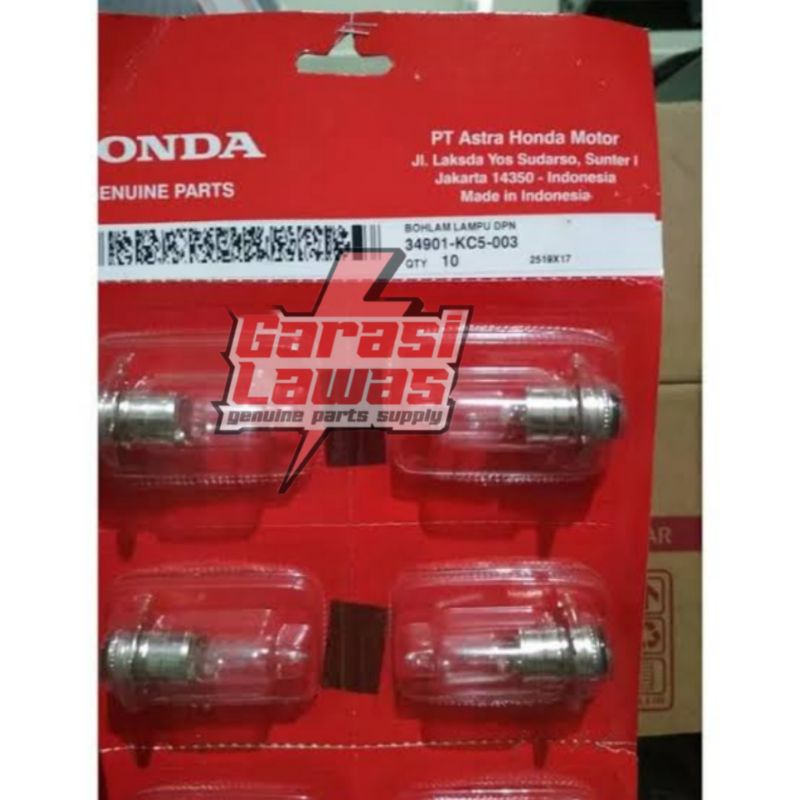 34901-KC5-003 Bohlam lampu depan original Honda megapro monoshock bola lampu depan mega pro lama ors
