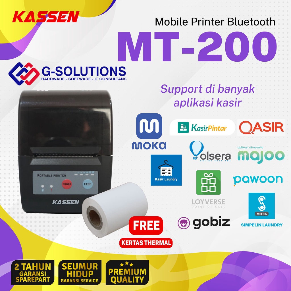 PROMO PRINTER MOBILE PRINTER KASSEN MT-200