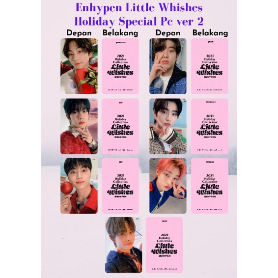 ENHYPEN Little wishes holiday Special Pc / Photocard unofficial